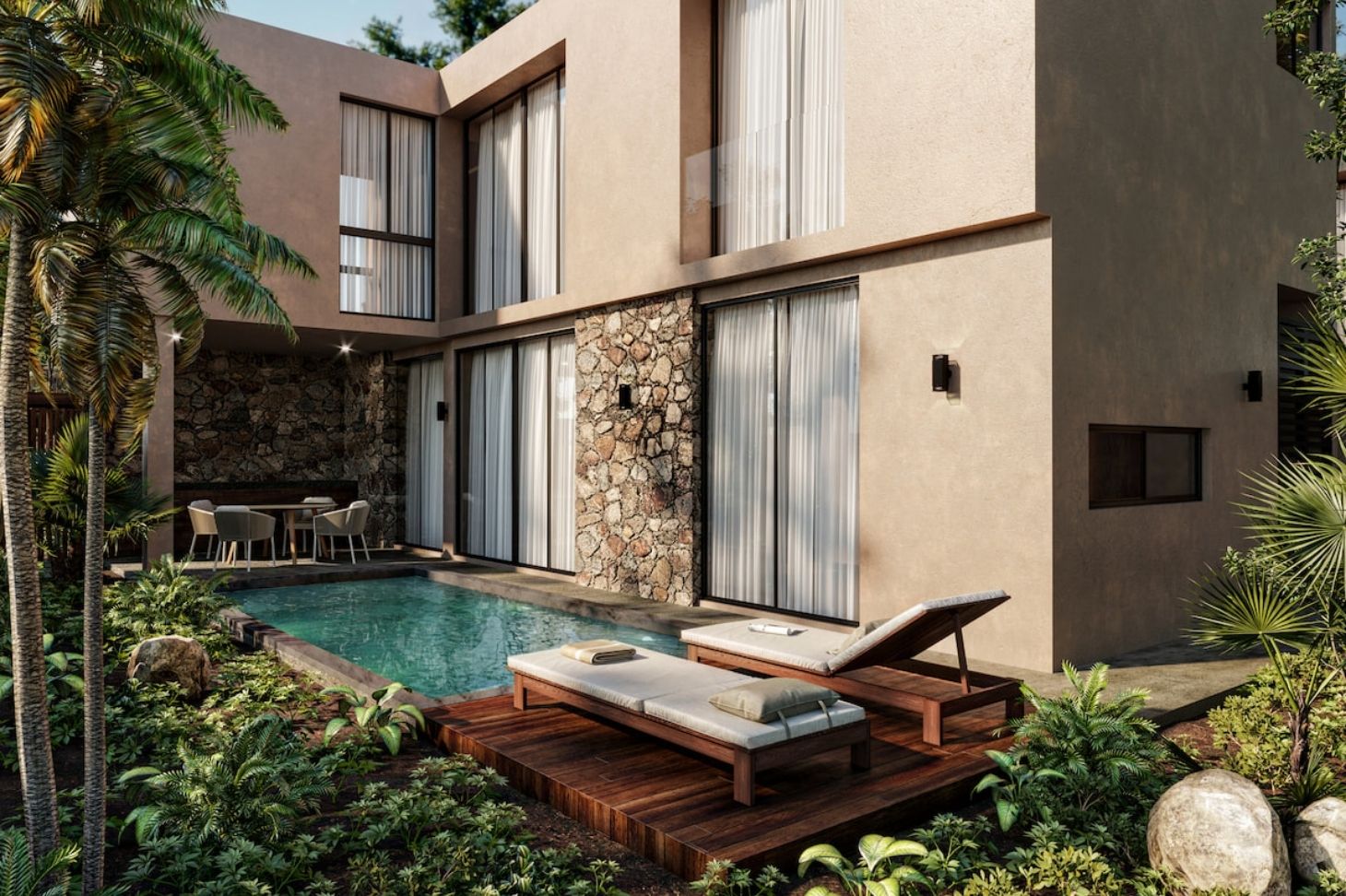 4 bedrom houses in Tulum 