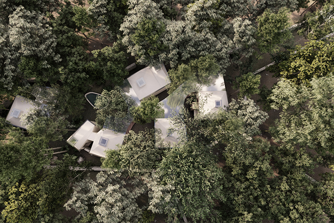 Homes at ecological neighborhood