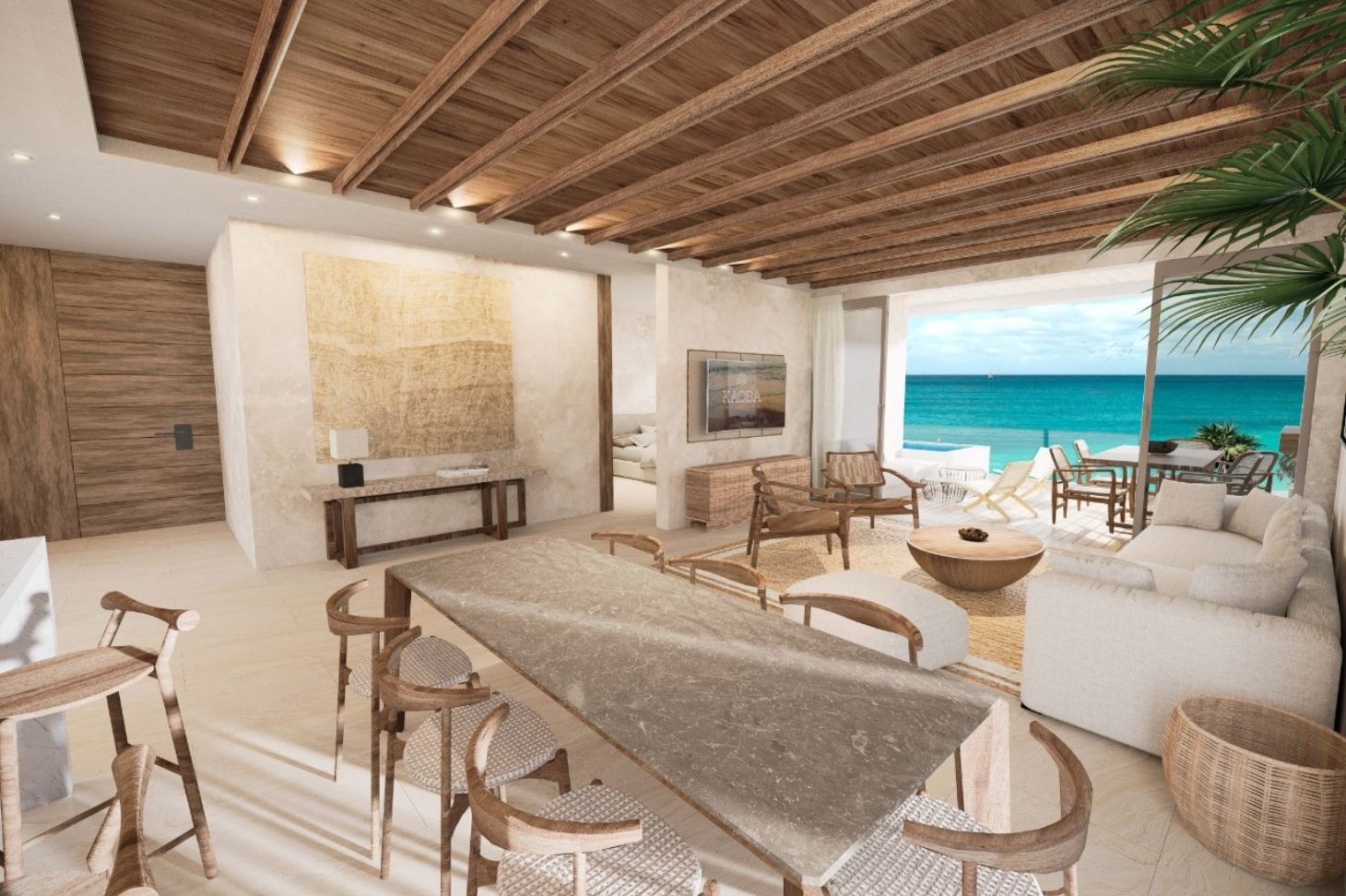 Eco-luxury beachfront in Tulum