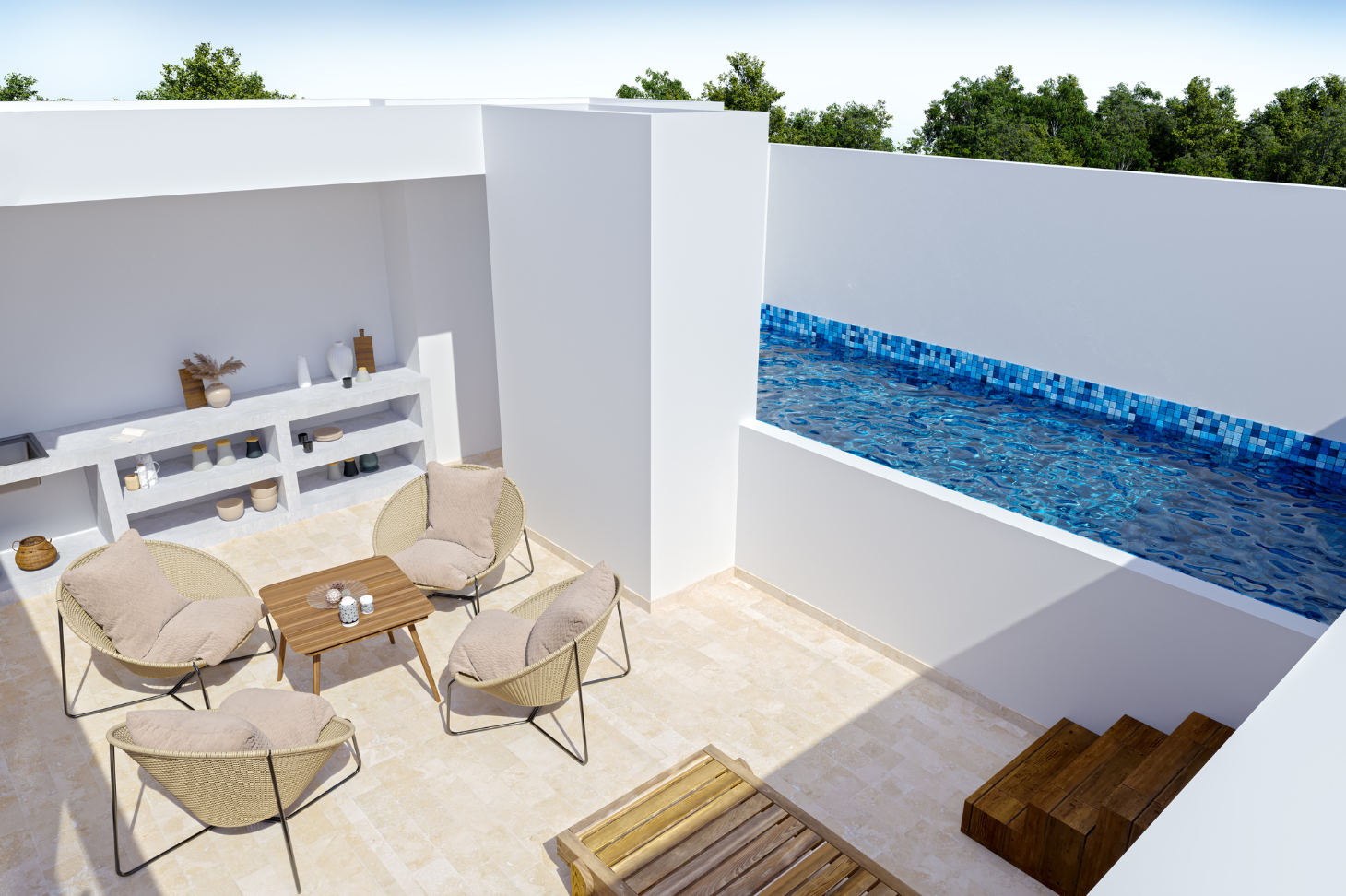  Town Center Tulum | Located in Zama Tulum |  Swim Up Condo for sale