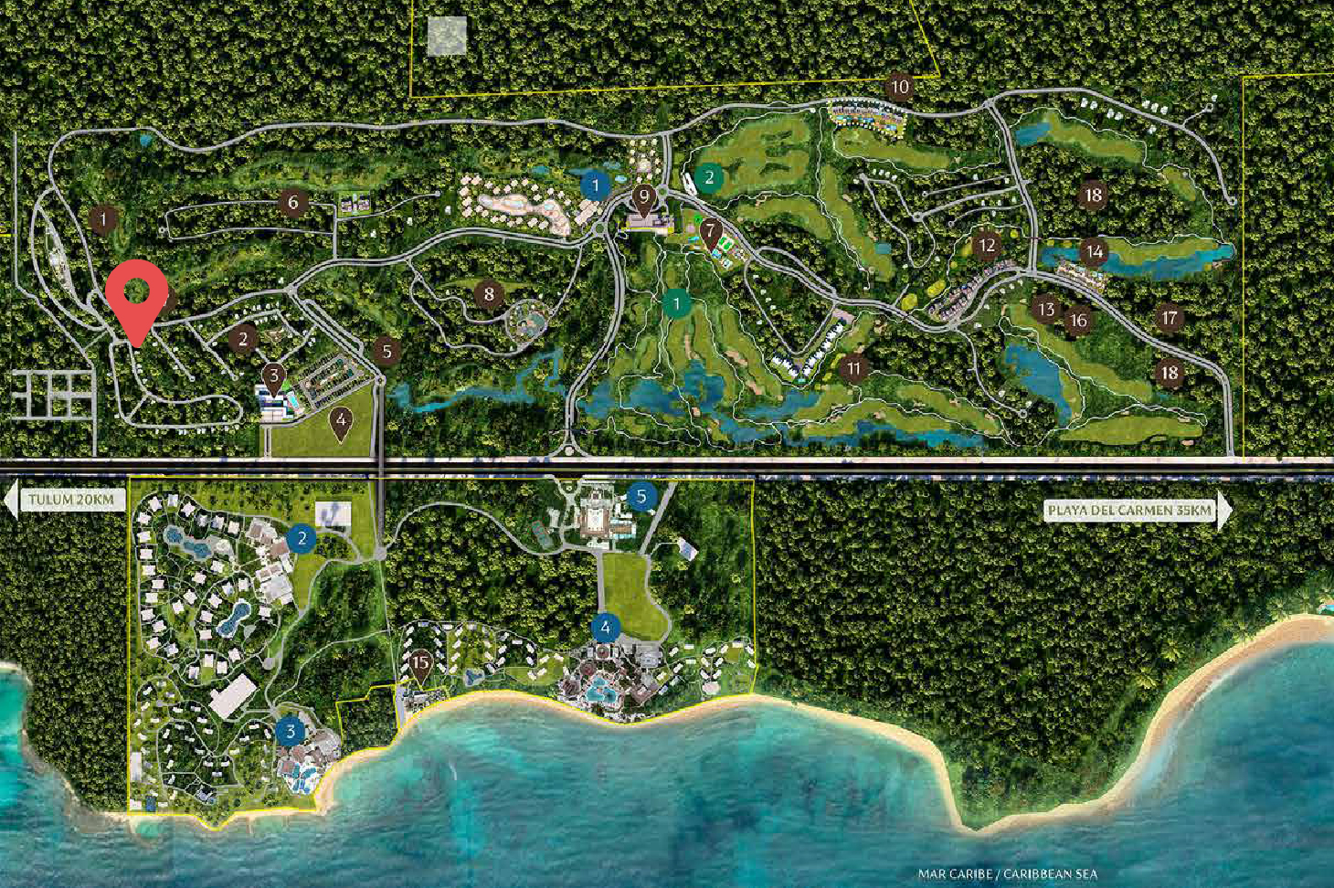 Residence in Tulum Country Club for sale