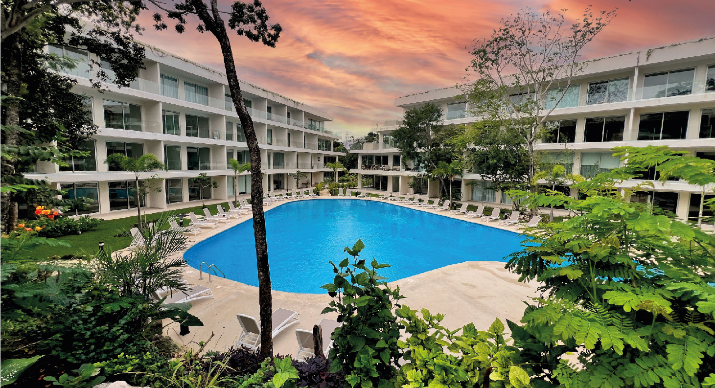 The Leaf  Condos PLayacar | Beauty studios for sale in Playacar