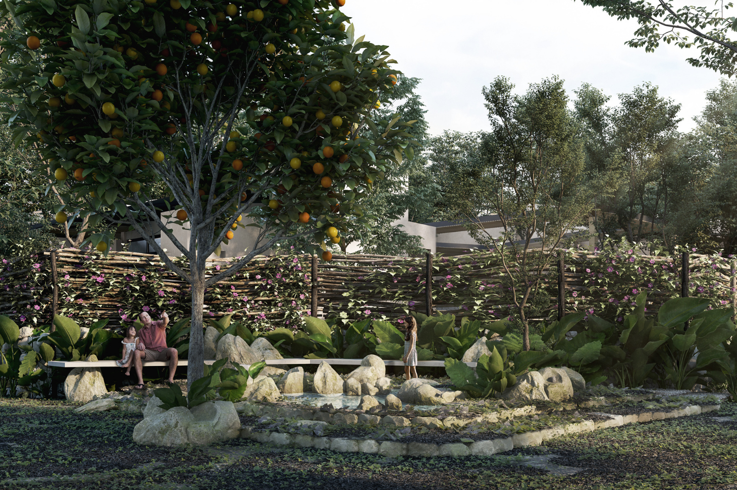 Homes at ecological neighborhood