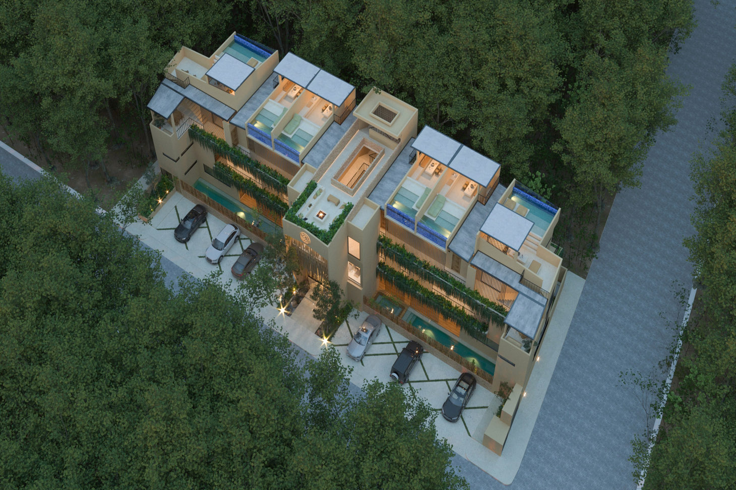 Lik Organic-2 Bdr condo with Garden and Private Pool with Lock Off system
