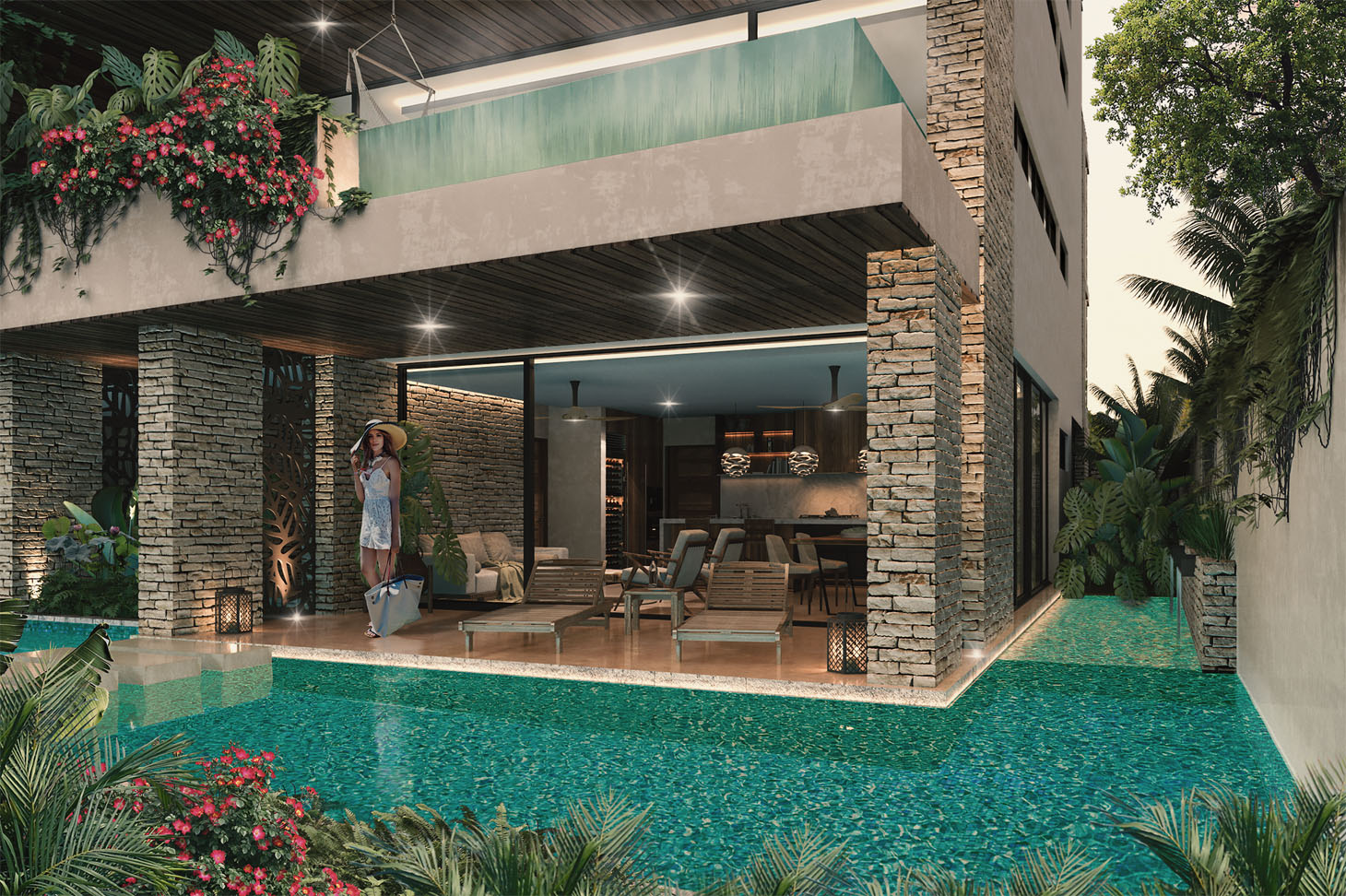 Aguasanta triple Lock-off Penthouse