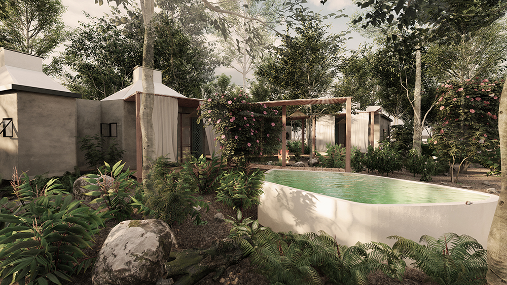 Homes at ecological neighborhood