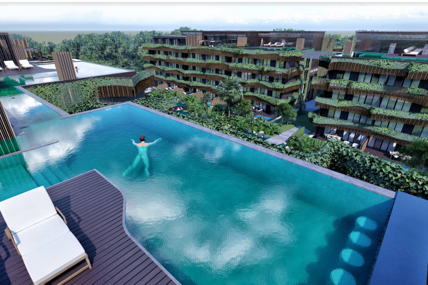 AMIRA District I 2BD Swim Up ocean view in Tulum