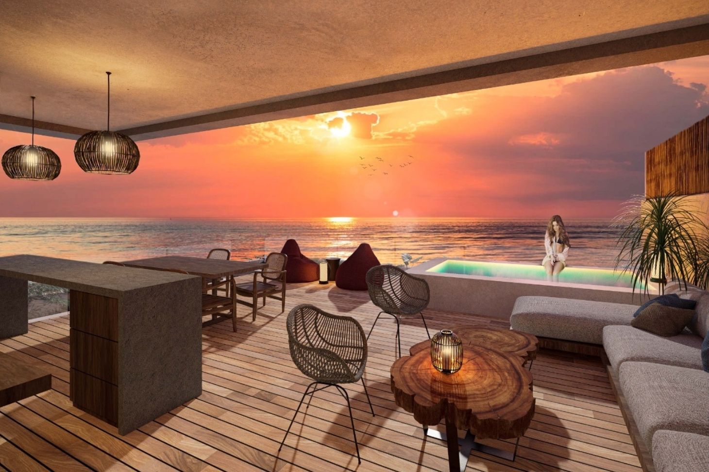 Eco-luxury beachfront in Tulum