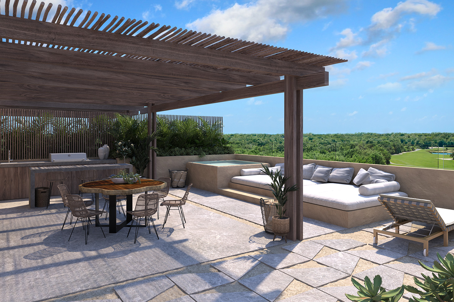 Mayakoba Country Club | Golf course view residences