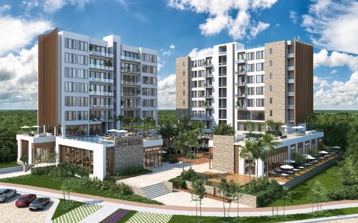 Downtown fresh new concept of apartments in Ciudad Mayakoba